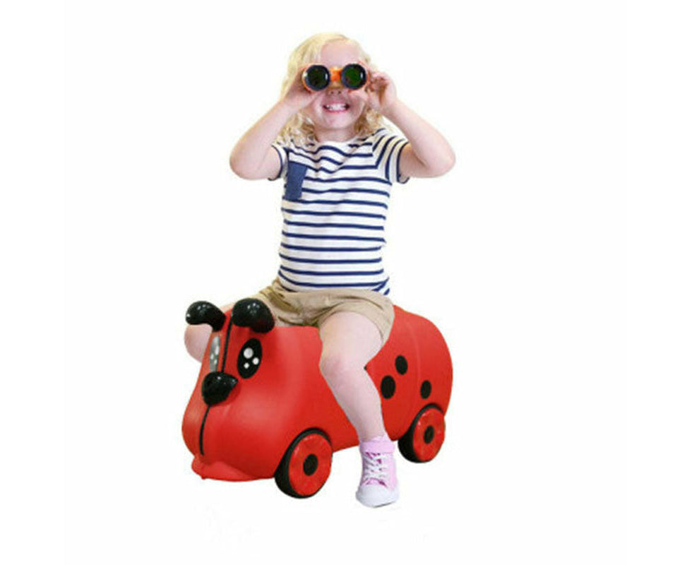 Kids/Children 18L Travel Trolley Ride on Wheel Suitcase Luggage Orange