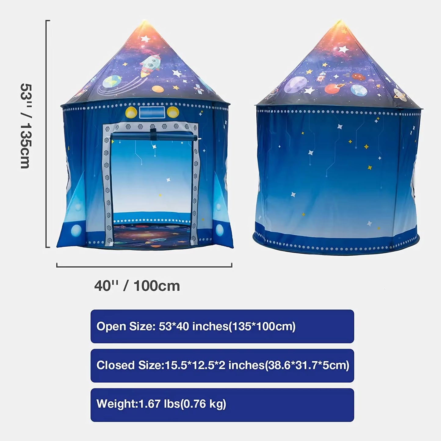 Children'S Tent Portable Foldable Folding Play Tent Baby Play House Large Girls Princess Prince Castle Outdoor Toy Kid Boy Gift