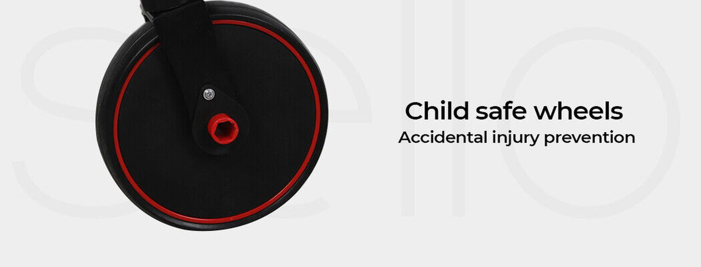 Bopeep Kids Tricycle Toddler Balance Bike 3 In1 Ride on Toys Toddler Push Trike