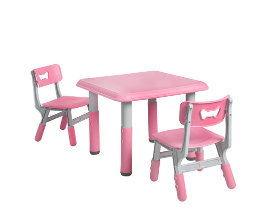 Bopeep Kids Table and Chairs Children Furniture Toys Play Study Desk Set Pink