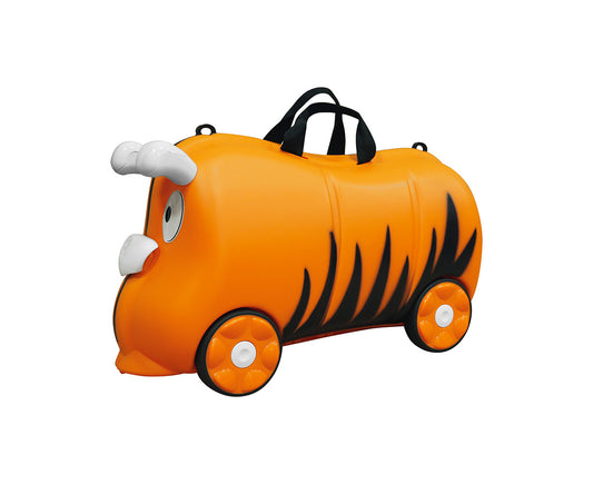 Kids/Children 18L Travel Trolley Ride on Wheel Suitcase Luggage Orange