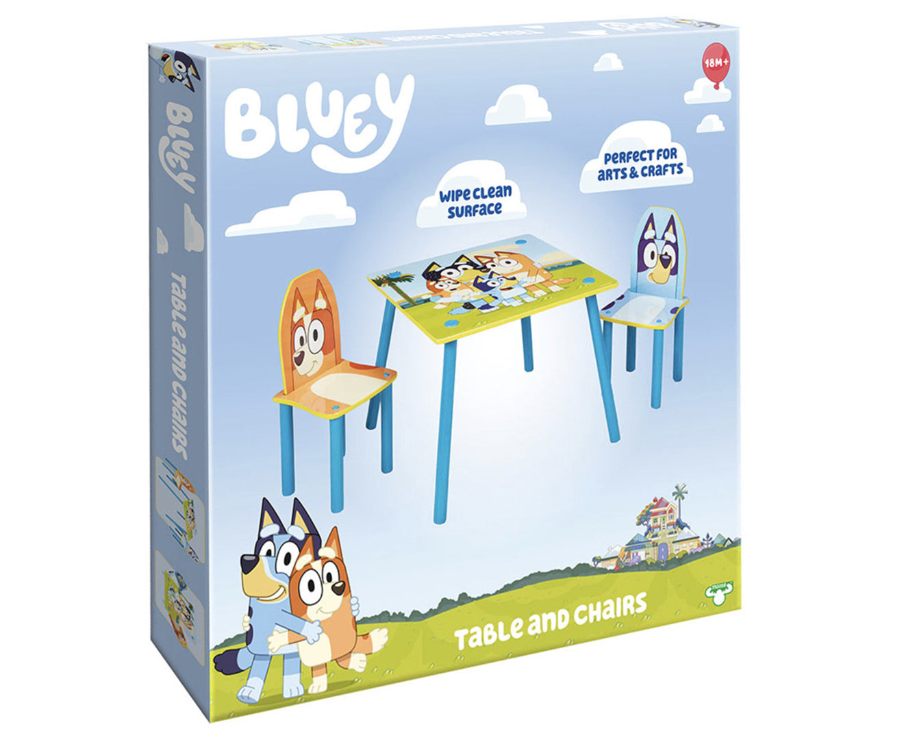 Wooden Table & Chair Set - Multi