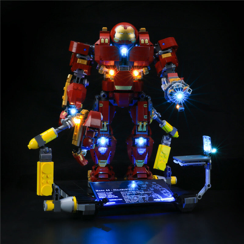 LED Lighting Kit for LEGO the Hulkbuster Ultron Edition 76105 Remote Controlled