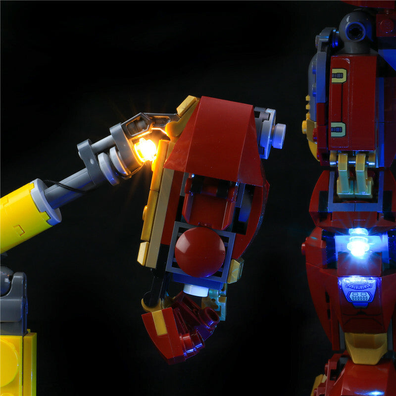 LED Lighting Kit for LEGO the Hulkbuster Ultron Edition 76105 Remote Controlled