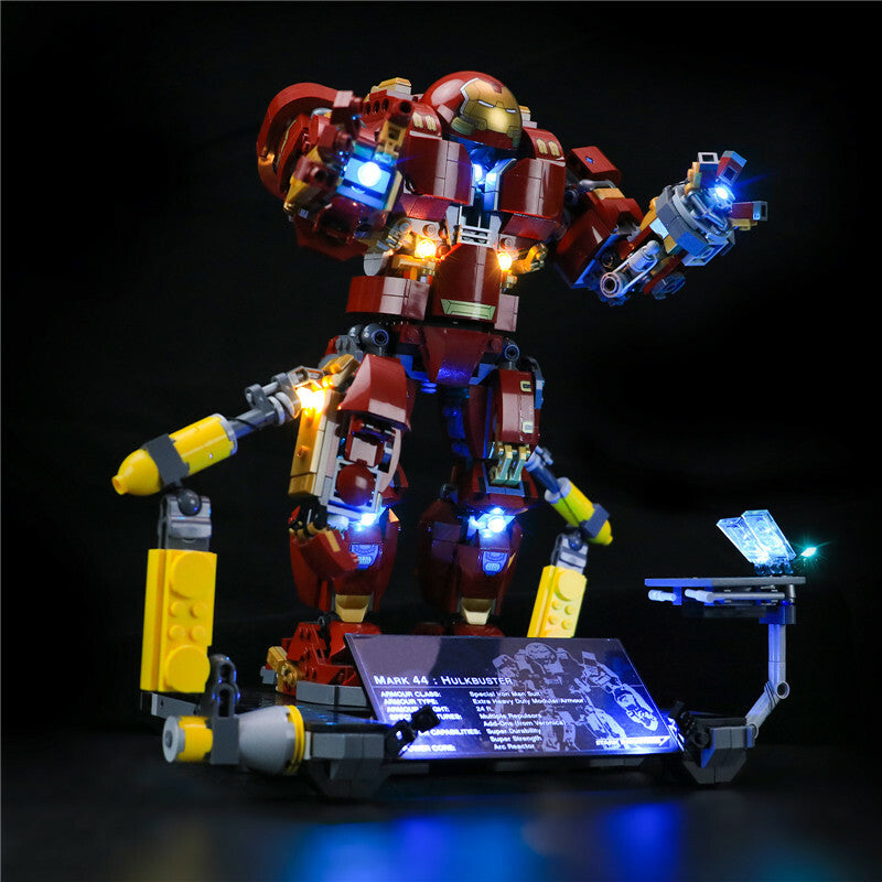LED Lighting Kit for LEGO the Hulkbuster Ultron Edition 76105 Remote Controlled