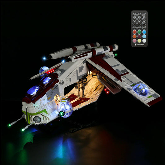 LED Lighting Kit for LEGO Republic Gunship 75309 Lighting Kit Remote Controlled