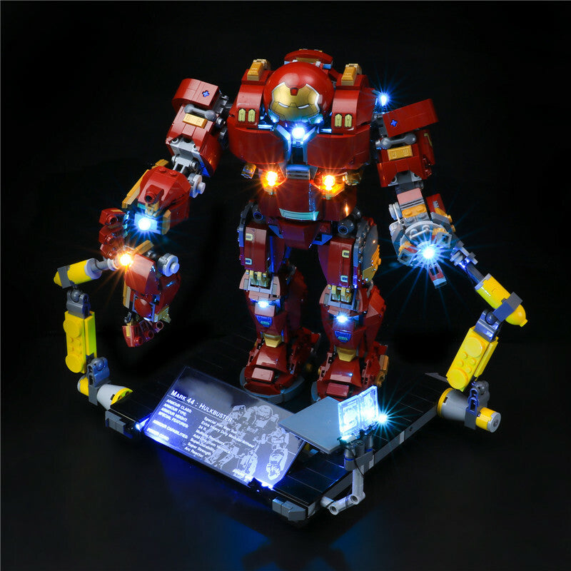 LED Lighting Kit for LEGO the Hulkbuster Ultron Edition 76105 Remote Controlled