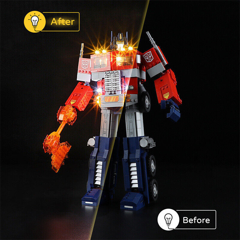 LED Lighting Kit for LEGO 10302 Creator Expert Optimus Prime Lighting ONLY
