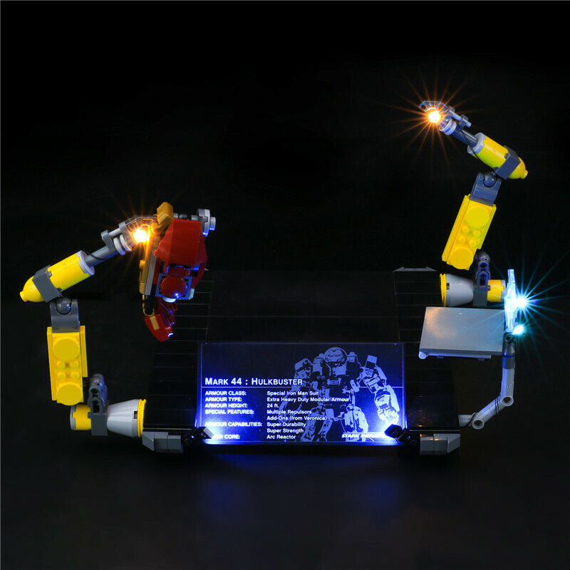 LED Lighting Kit for LEGO the Hulkbuster Ultron Edition 76105 Remote Controlled